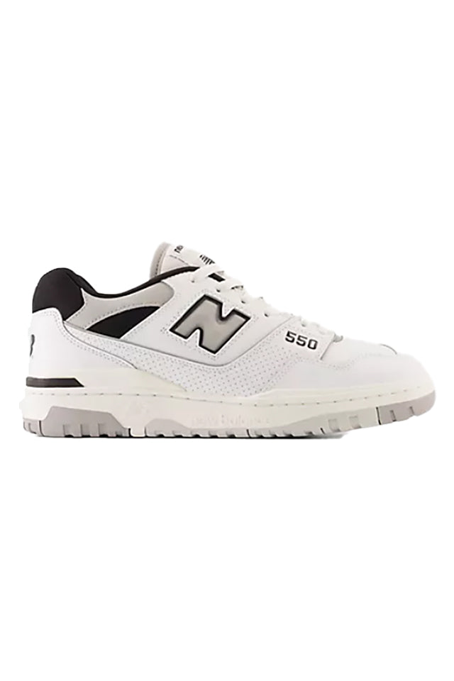 New Balance BB550NCL 550 Sneaker White with Concrete and Black 