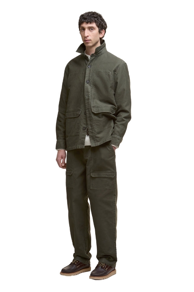 Newbirch OS Cotton Sateen Overshirt - Forest