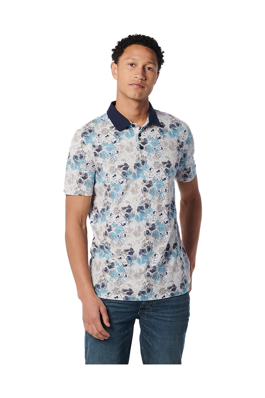 Allover Print Pique Polo