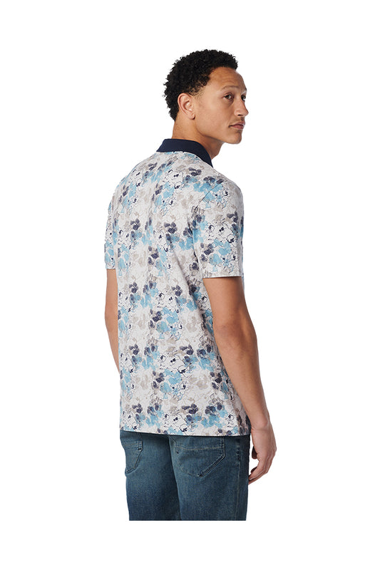 Allover Print Pique Polo