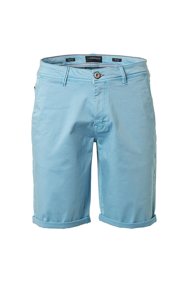 No Excess 198190366 Twill Stretch Chino Short Light Aqua