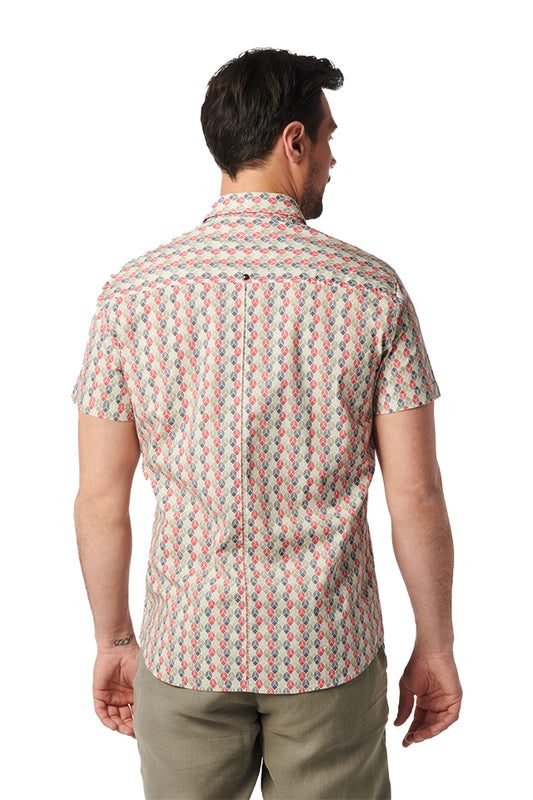 Allover Print Stretch Shirt