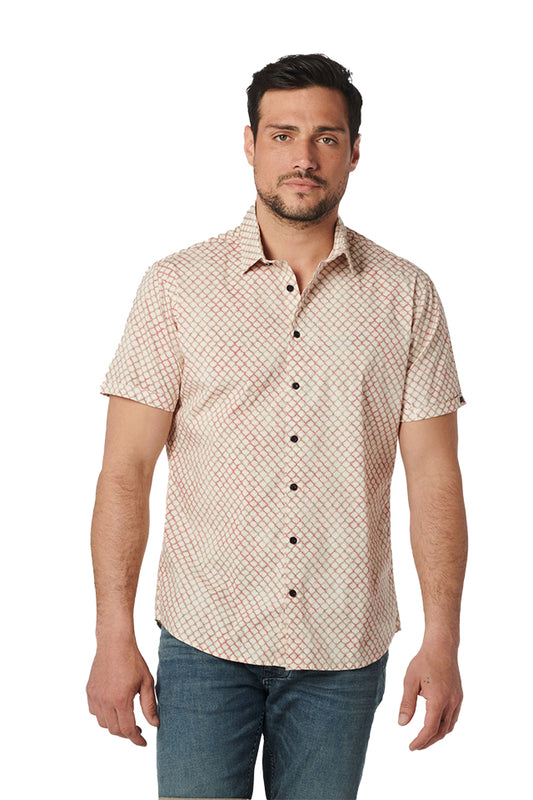 Allover Print Stretch Shirt