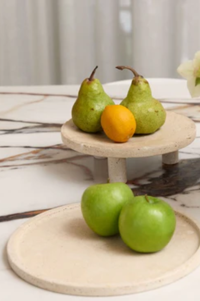 Nome Stand - Light Travertine
