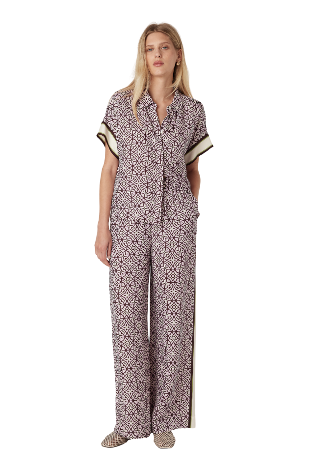 Nova Blouse - Lattice Print