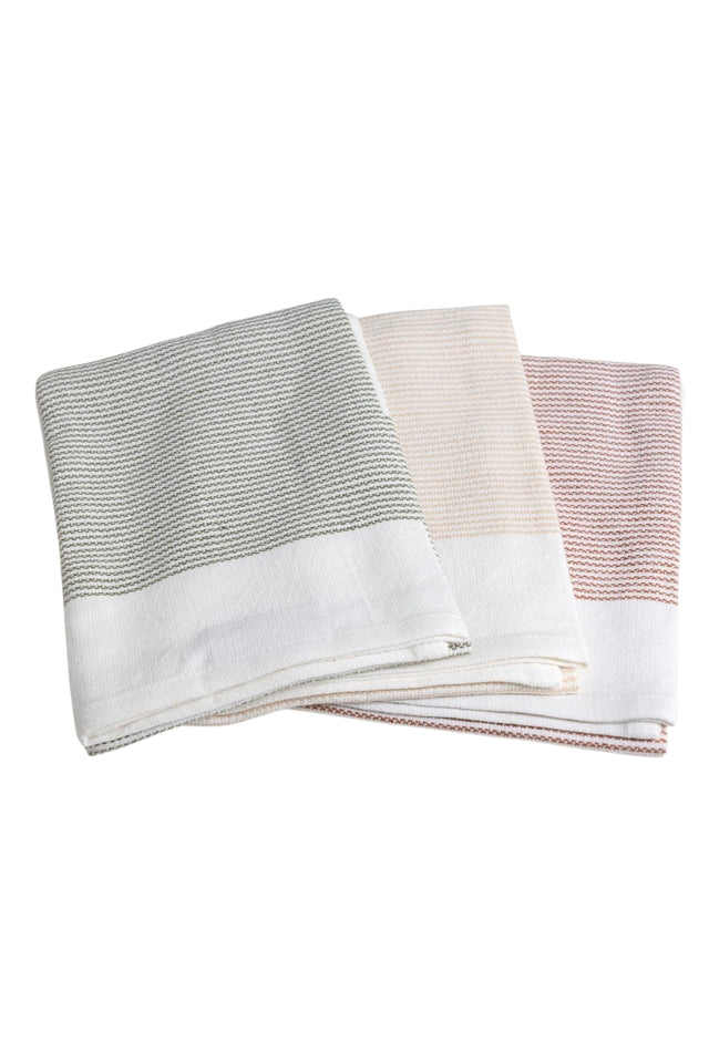 Thirsty Tea Towel - Rust/Beige/Olive