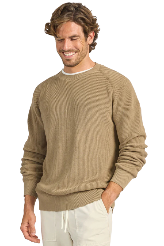 Oliver Knit Crew - Otter Tan