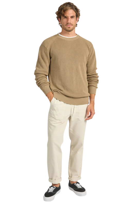 Oliver Knit Crew - Otter Tan