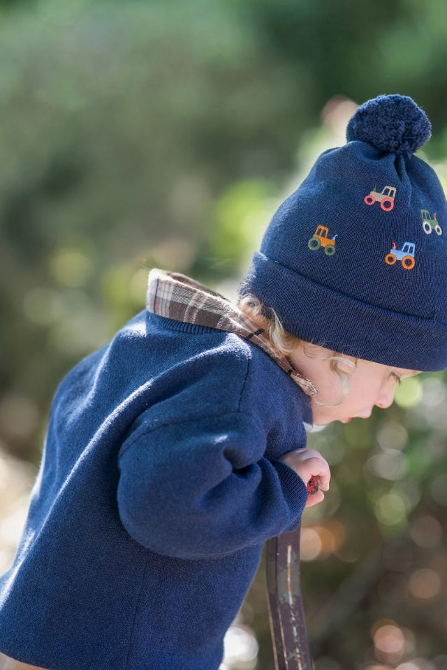 Organic Beanie - Mystical/Tiny Tractors