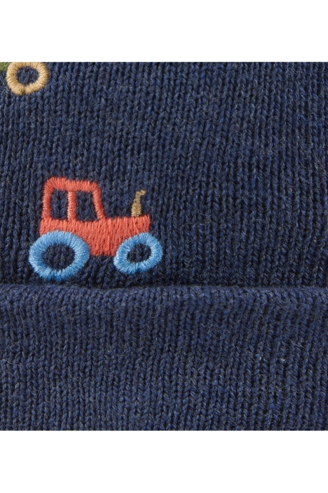 Organic Beanie - Mystical/Tiny Tractors