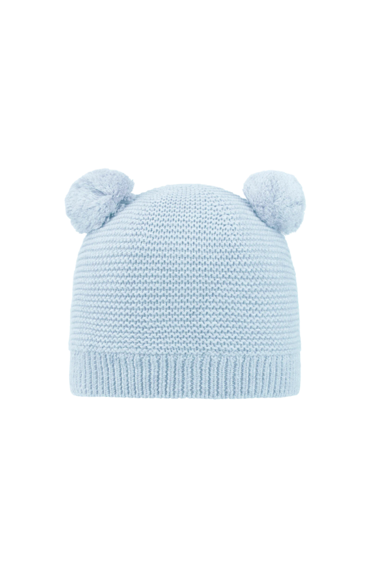 Organic Beanie - Snowy Bluebird