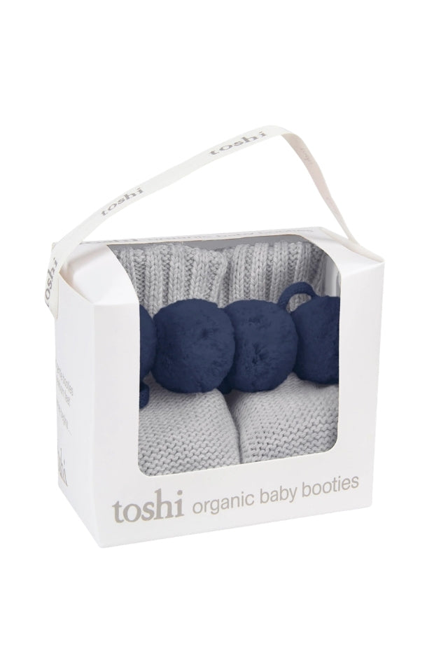 Organic Booties - Bobby/Fog