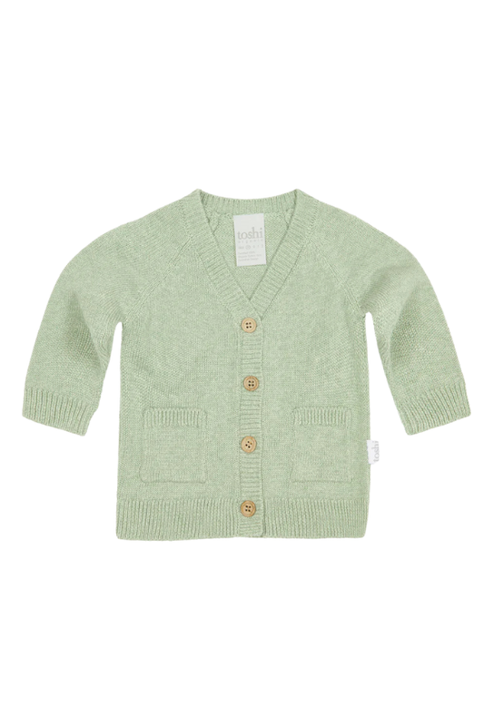 Organic Cardigan - Remy Matcha