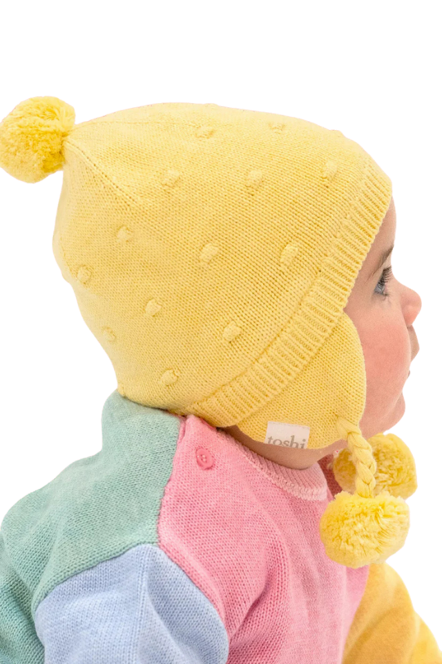 Organic Earmuff - Popcorn Banana