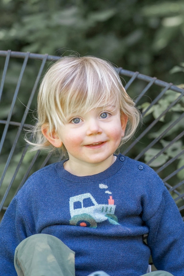 Organic Pullover - Mystical/Tiny Tractors