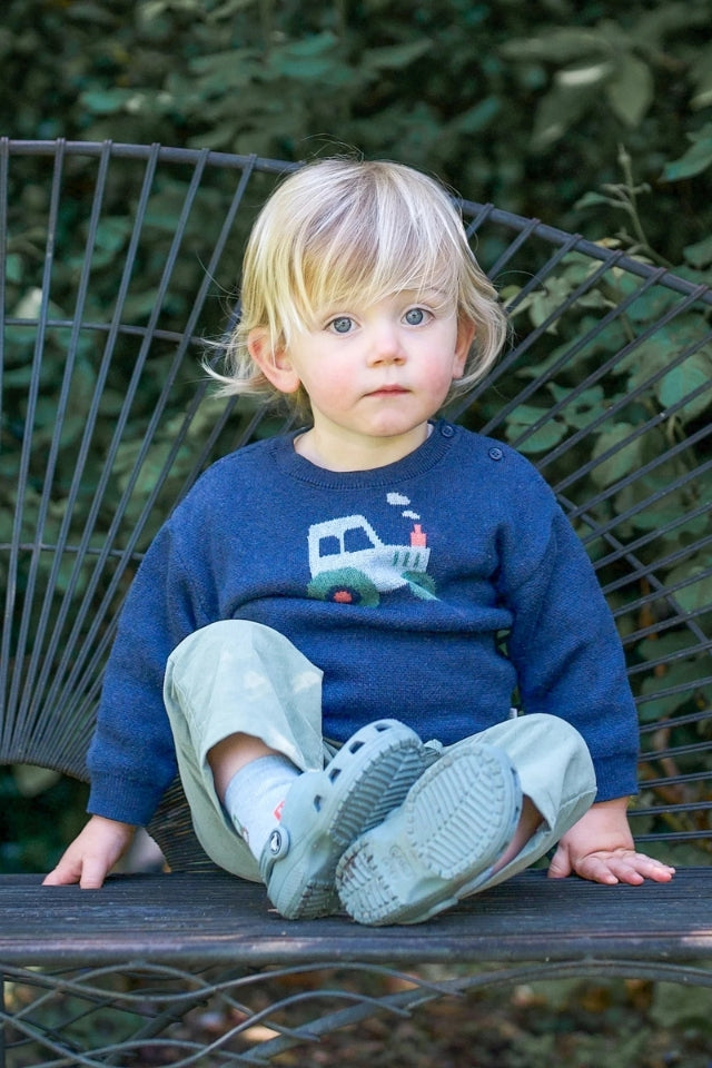 Organic Pullover - Mystical/Tiny Tractors