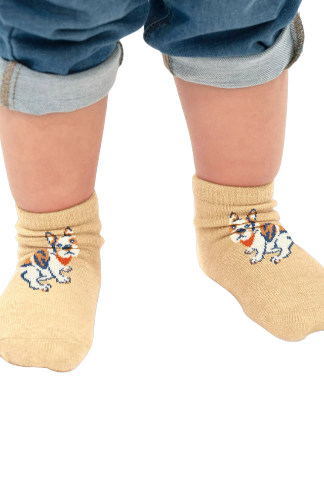 Organic Socks Ankle Jacquard - Frenchie