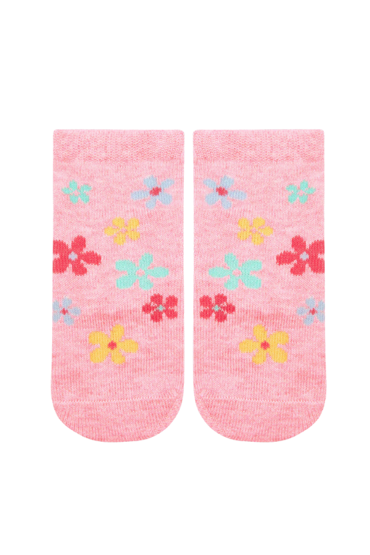 Organic Socks Ankle Jacquard - Daisy