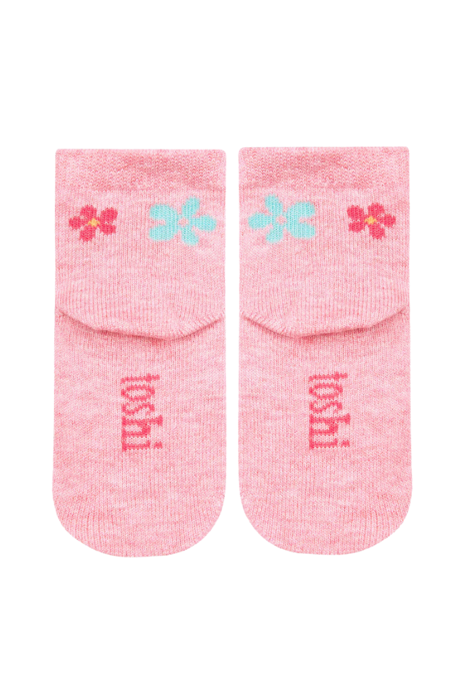 Organic Socks Ankle Jacquard - Daisy