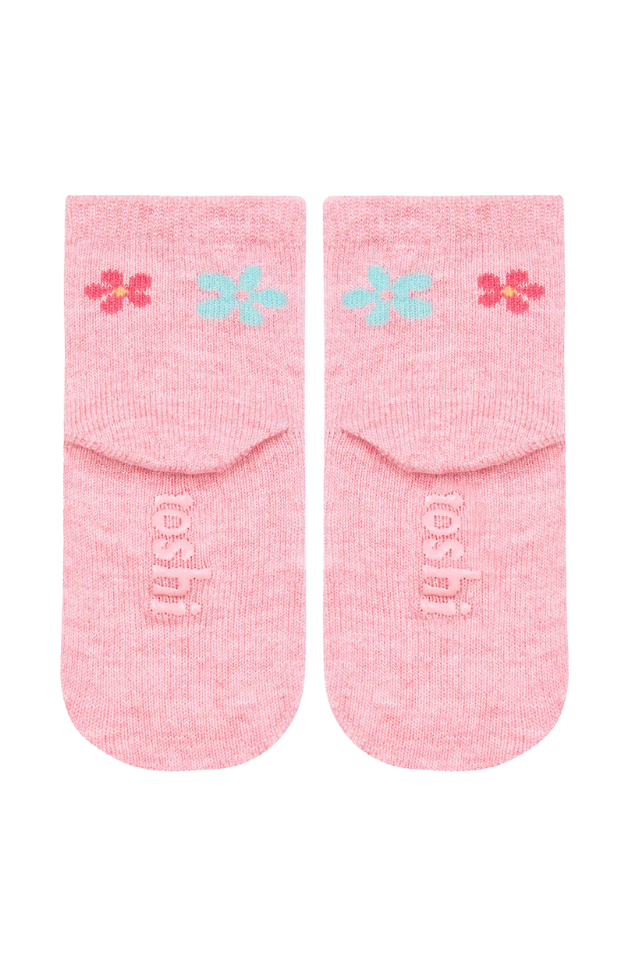 Organic Socks Ankle Jacquard - Daisy
