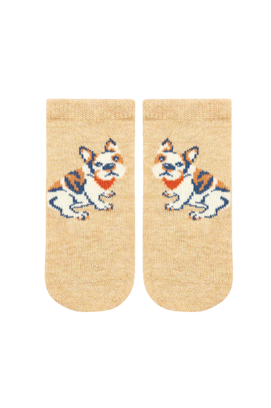 Organic Socks Ankle Jacquard - Frenchie