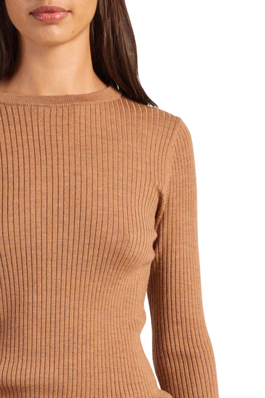 Isle Merino Crew - Otter Tan