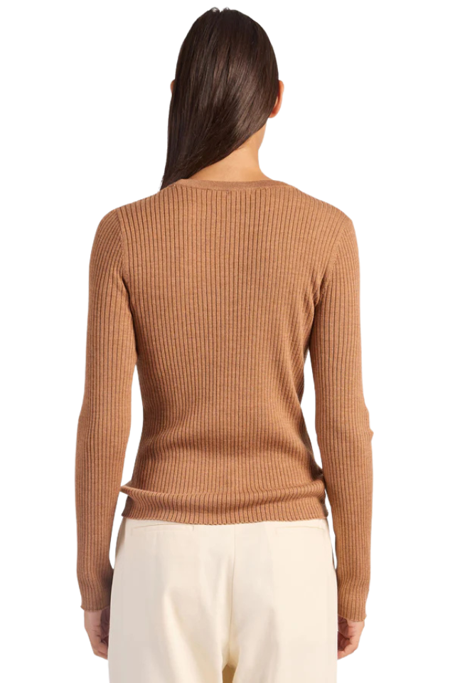 Isle Merino Crew - Otter Tan