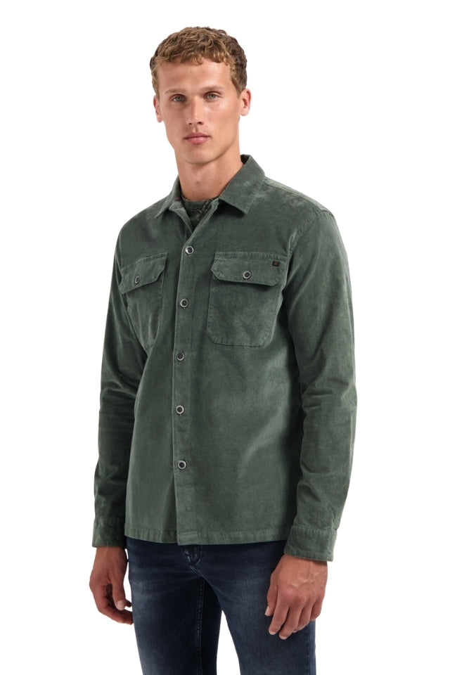Overshirt Buttons Twill - Dark Green
