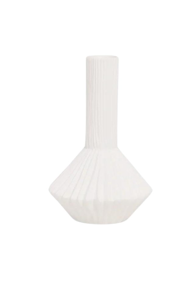 Pleated Bud Vase