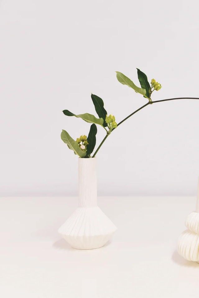 Pleated Bud Vase