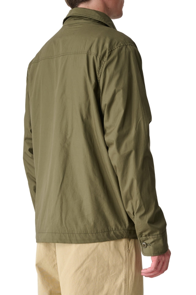 Padded Poplin Jacket - Dark Army