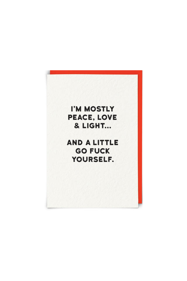 Peace - Humor Card