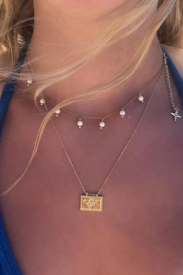 Pearl Multi Necklace | Gold