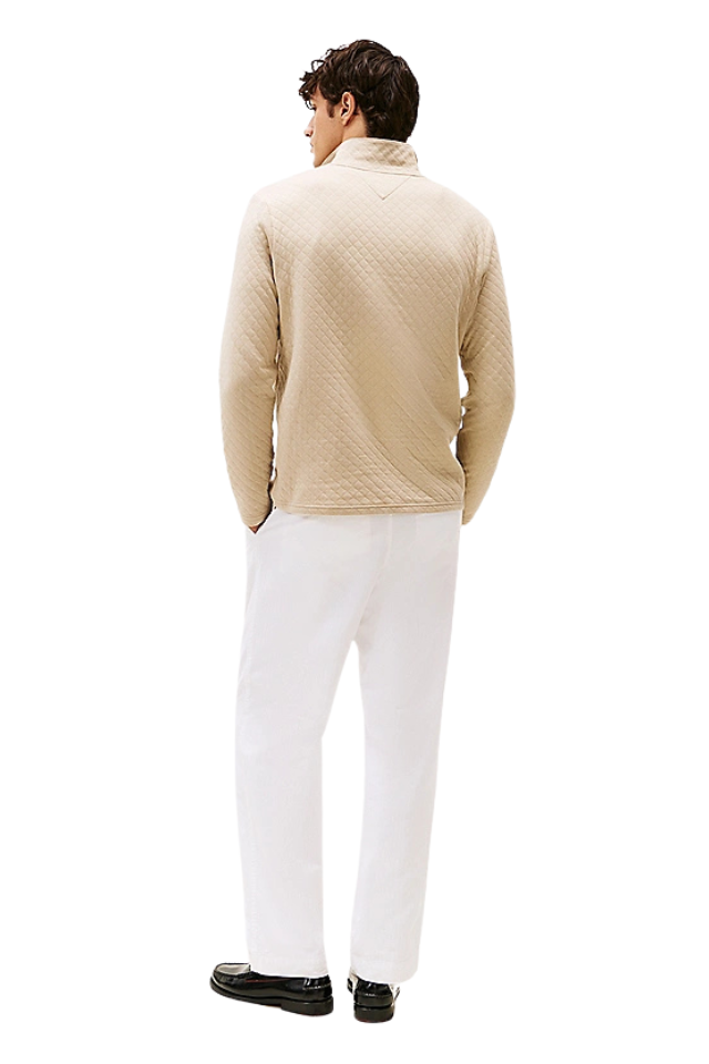Performance Regular Fit Quarter-Zip Sweatshirt - Sandalwood