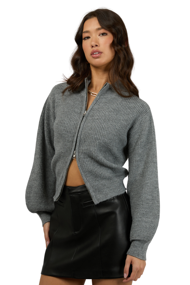 Peyton Zip Thru Knit