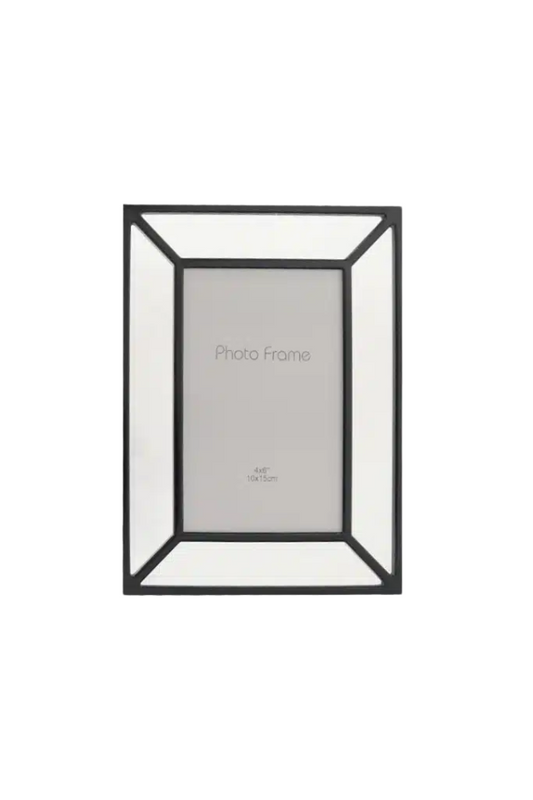 Picture Frame Mirror Black - 4x6