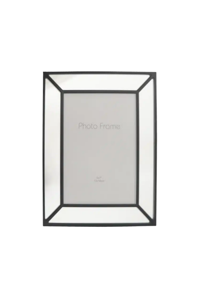 Picture Frame Mirror Black - 5x7
