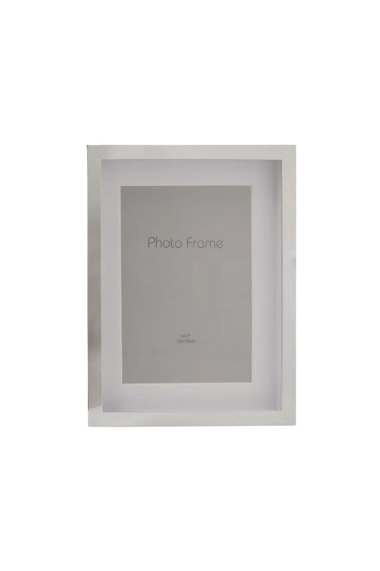 Picture Frame Chrome White - 5x7