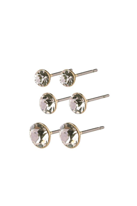 Millie Crystal Earrings (3 in 1 Set)