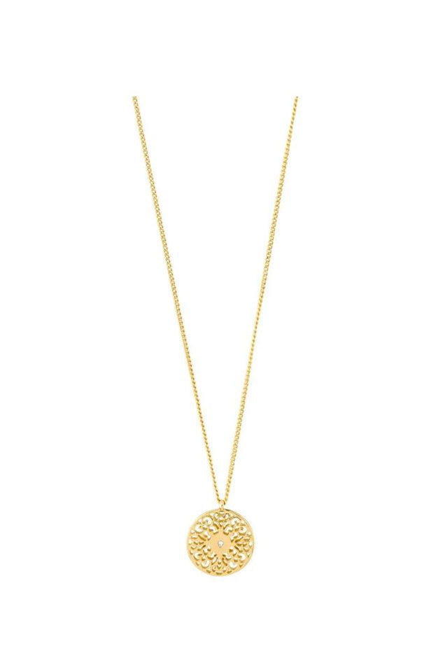 Pilgrim 61213 Carol Necklace Gold Plated Crystal