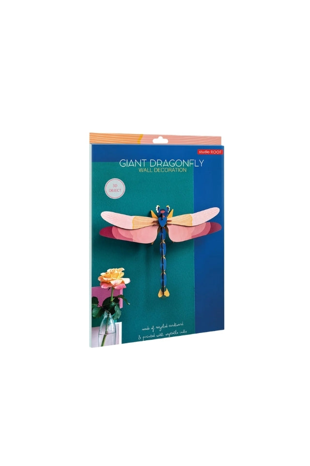 Wall Art Butterflies - Pink Dragonfly
