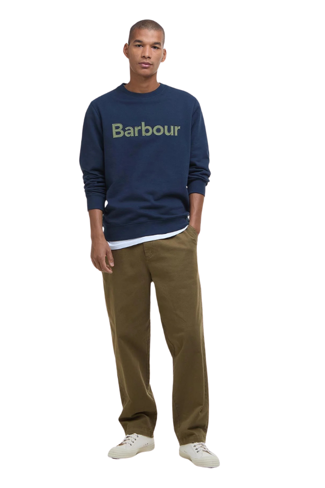 Pique Applique Crew Sweatshirt