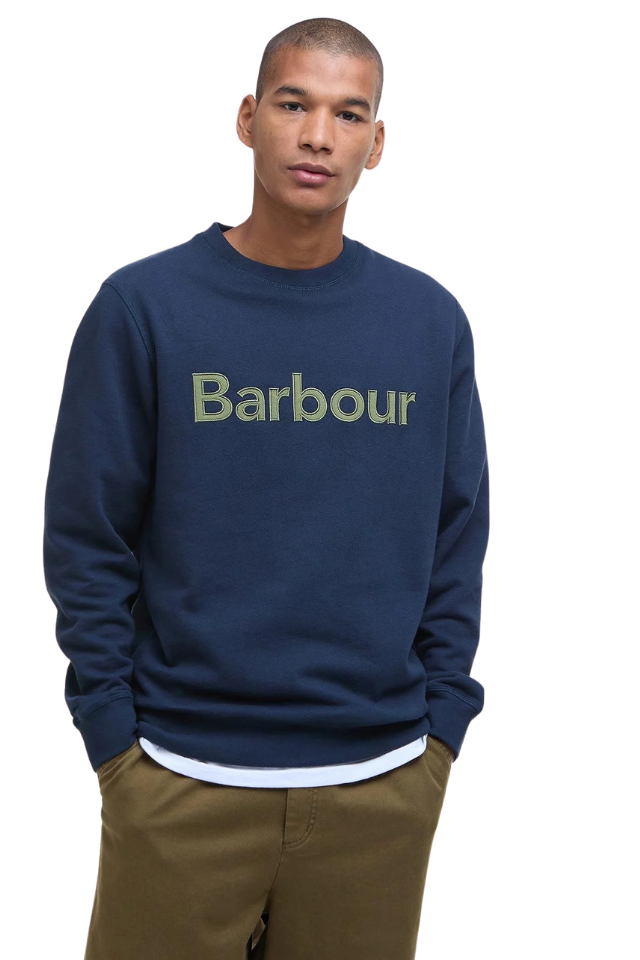 Pique Applique Crew Sweatshirt