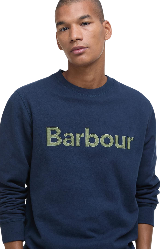 Pique Applique Crew Sweatshirt