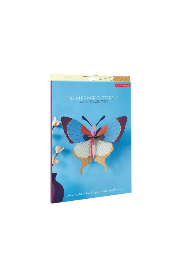 Wall Art Butterflies - Plum Fringe Butterfly