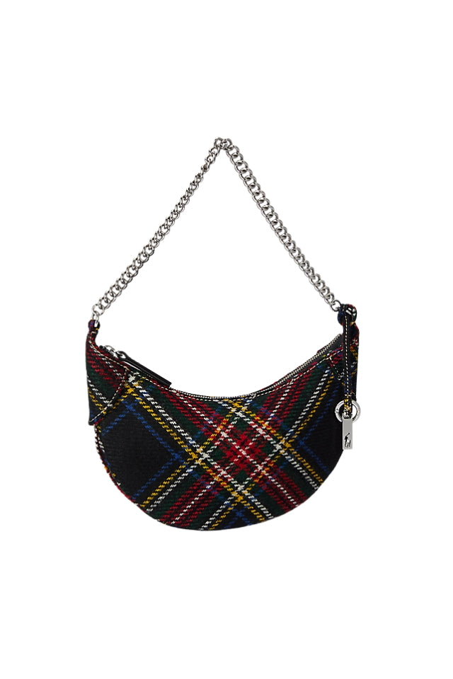 Polo ID Tartan Wool Mini Chain Bag