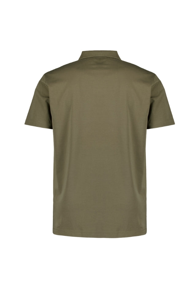 Polo V Solid Stretch - Dark Moss