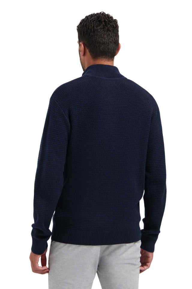 Pullover Half Zipper 2 Coloured Melange - Night