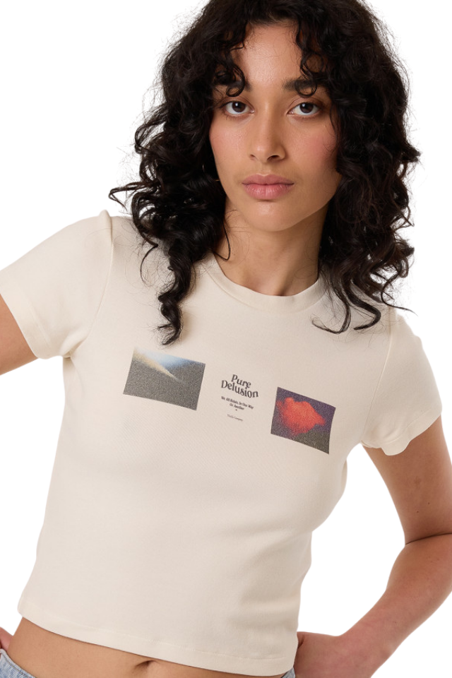 Pure Delusion Mini Tee - Heritage White