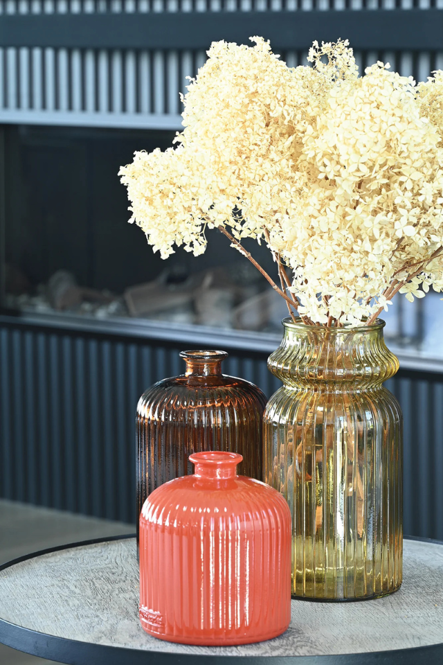 Quita Fluted Bottle 23cm - Light Earth